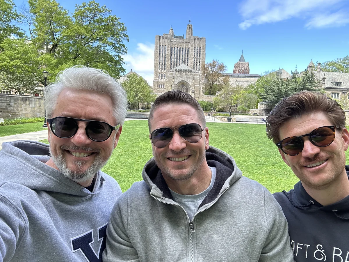 Dan Stewart, Jared James, and Max Fitzgerald at Yale University